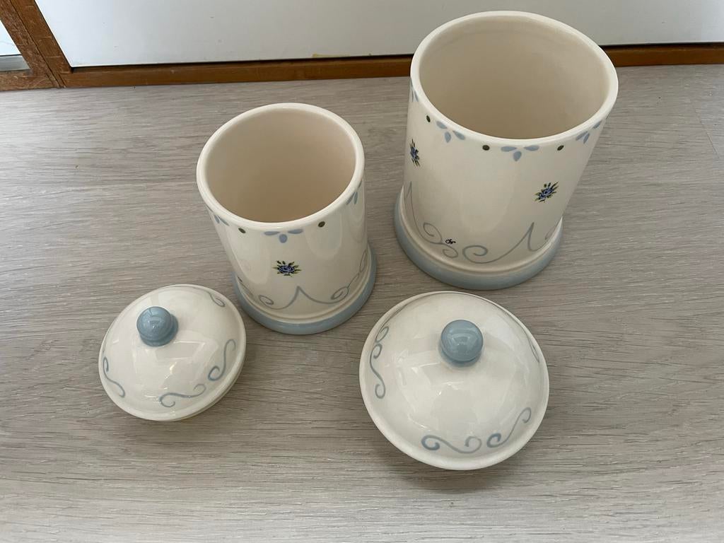Servies Jet by ter Steege - Lichtblauw met bloementjes, Ophalen, Zo goed als nieuw, Bord(en), Overige stijlen