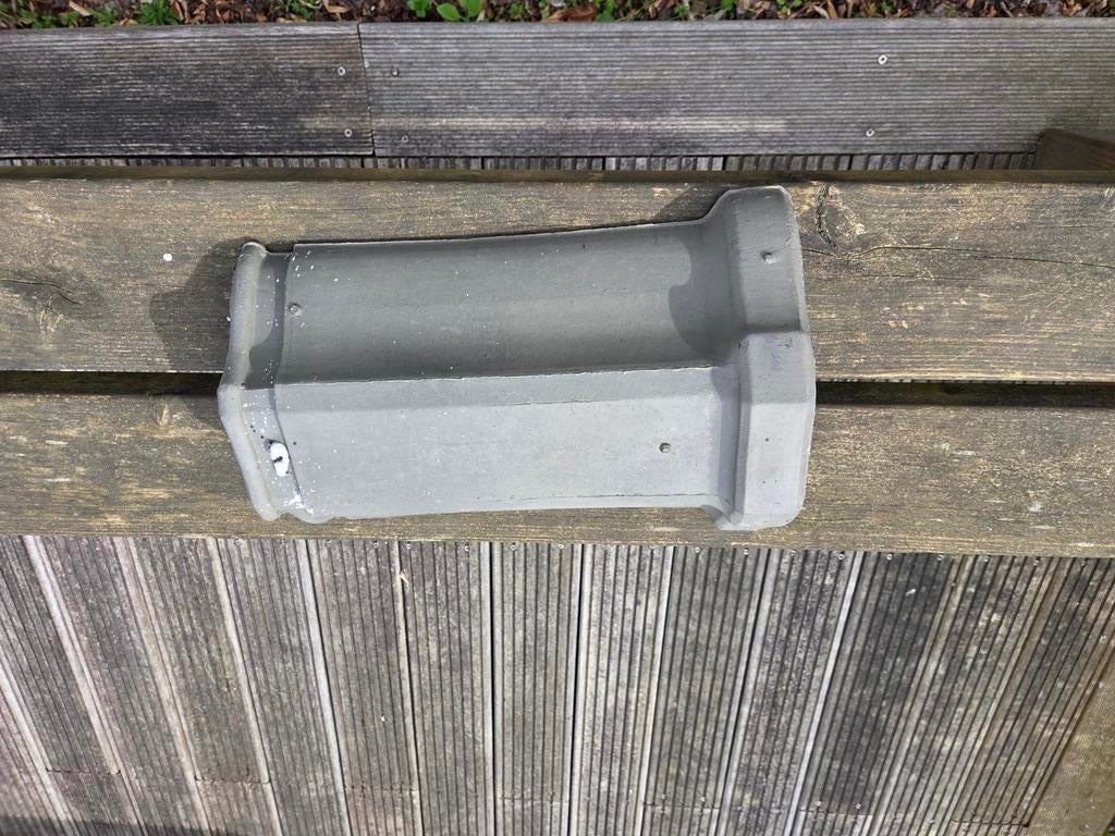 Tuile Du Nord vlak knikpan 126 nokvorst 45 en gewone pannen, Ophalen, Gebruikt, Steen of Klei, 15 m² of meer