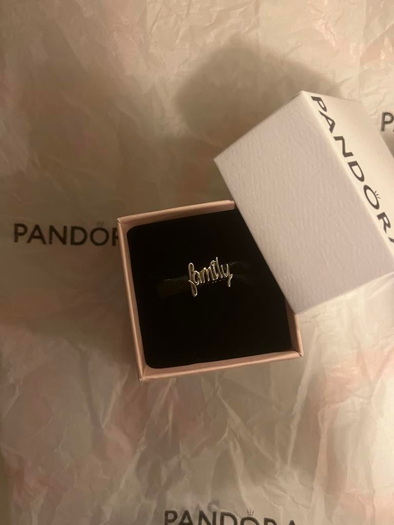 Pandora Family Charm Zilver Nieuw, Pandora, Nieuw, Ophalen of Verzenden, 1 bedel