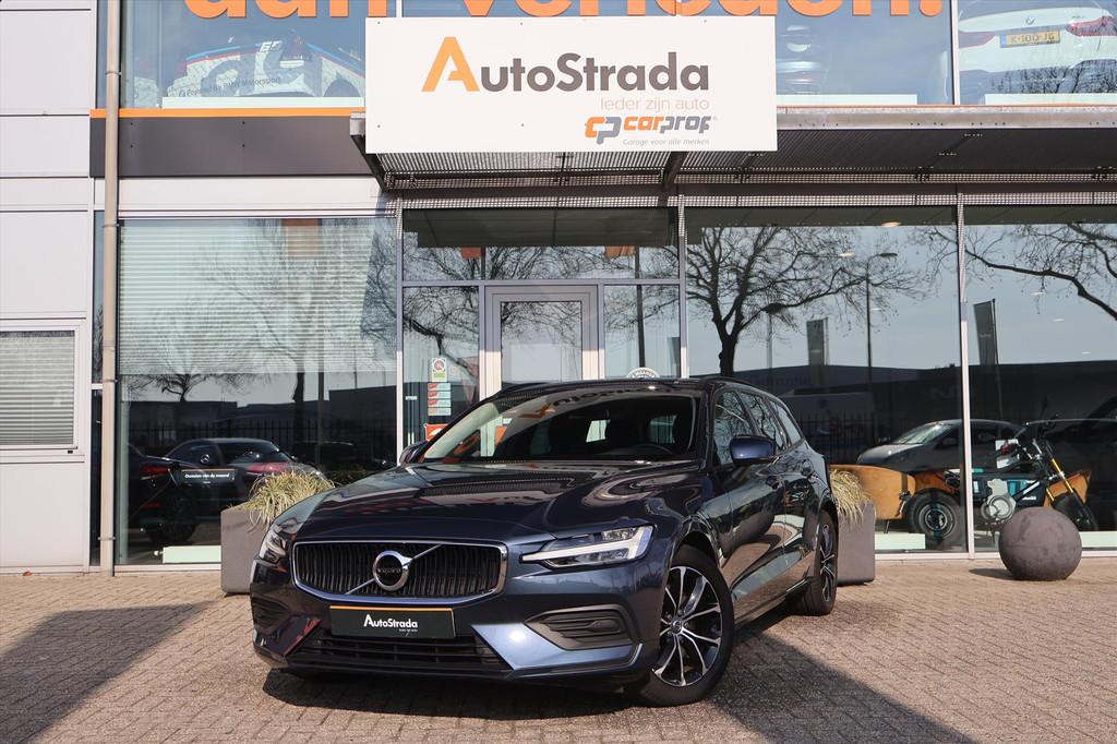 Volvo V60 B3 Momentum Advantage 163pk | Virtual | LED | Navi, Stof, 4 cilinders, Blauw, 163 pk