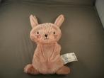 Kruidvat konijn oud roze velours met knisper hartje als neus, Ophalen of Verzenden, Nieuw, Konijn