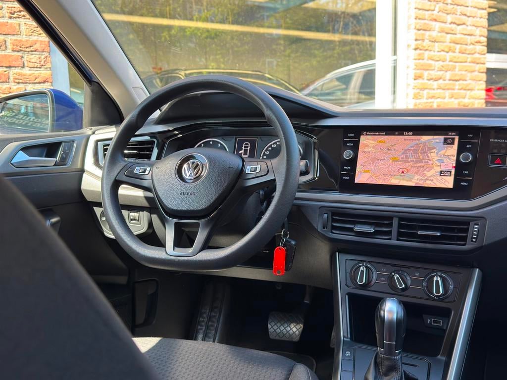 Volkswagen Polo 1.0 TSI Highline | Navi | Cruise | El Ramen, Auto's, Stof, Gebruikt, 95 pk, Blauw