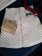 Sandro Crème Gewatteerde Gebreide Minirok Maat 1, Wit, Sandro, Ophalen of Verzenden, Zo goed als nieuw