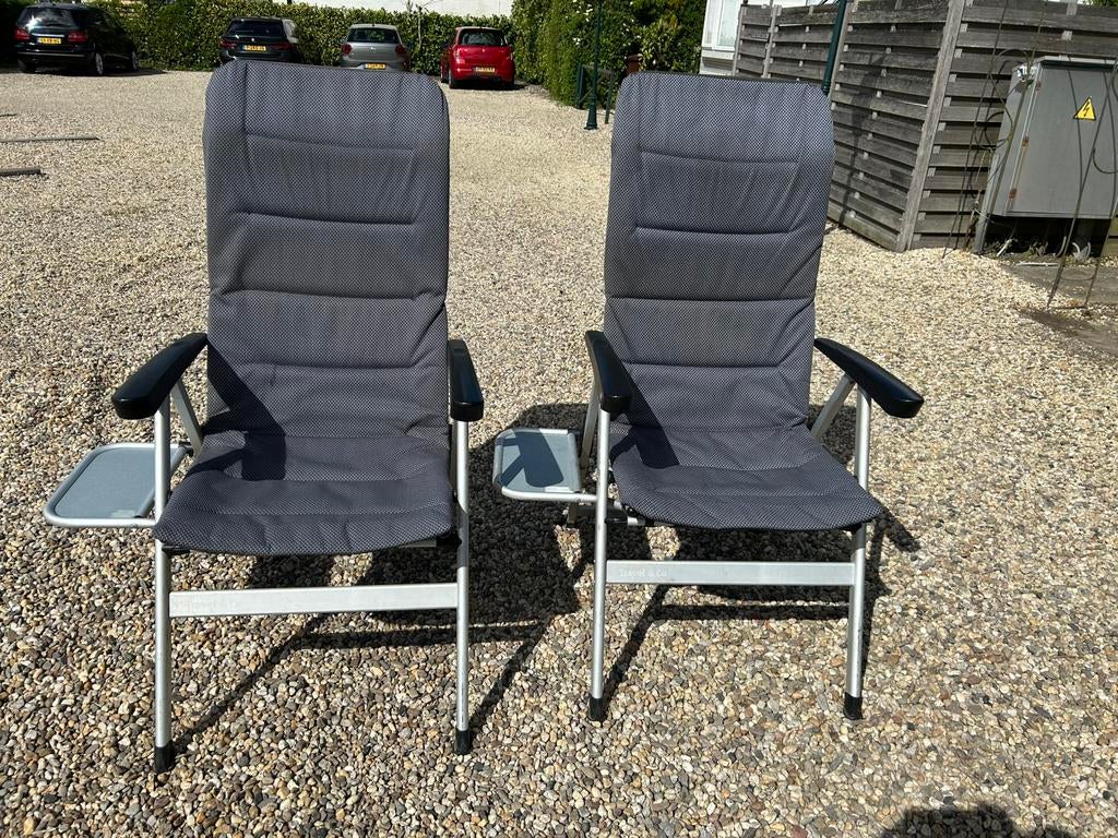 ANWB stoelen met zijtafeltje Travel & Co, Caravans en Kamperen, Ophalen, Campingstoel