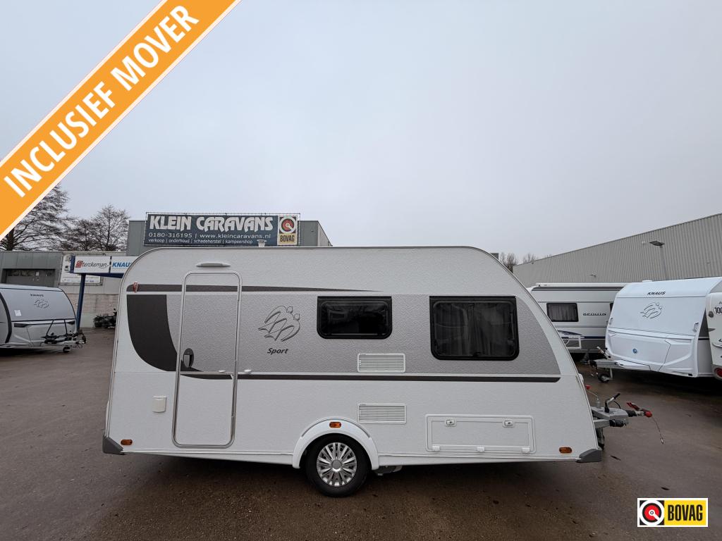 Knaus Sport 420 QD 1200KG+ALKO ATC+Voortent, Caravans en Kamperen, Caravans, Schokbreker, Bedrijf, Treinzit, 750 - 1000 kg