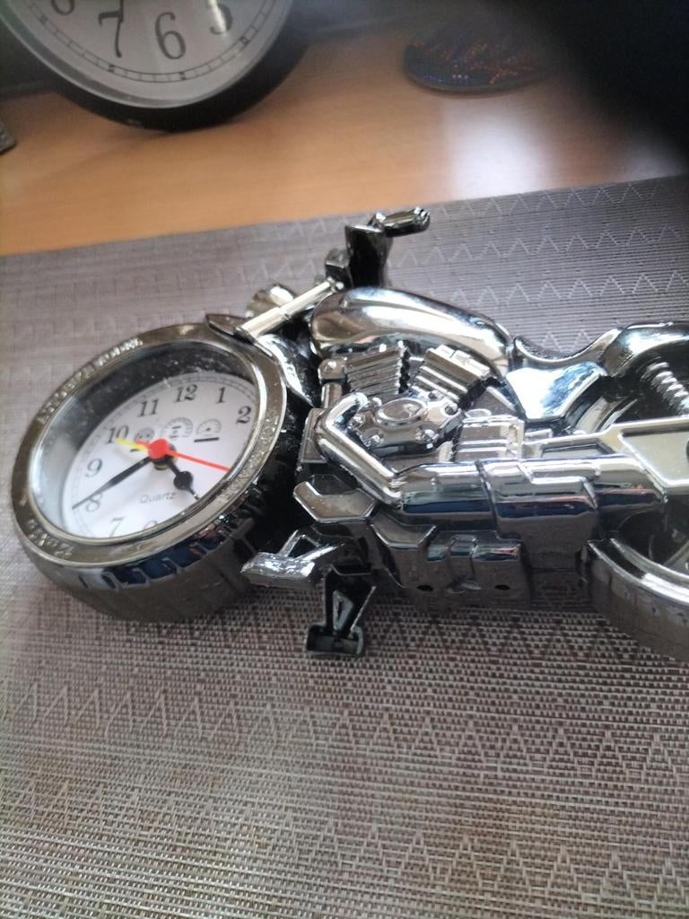 Harley Davidson motor klok met alarm, Ophalen of Verzenden