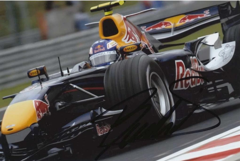 Robert Doornbos Red Bull Racing RB1 F1 2006 handtekening, Verzenden, Zo goed als nieuw, Formule 1