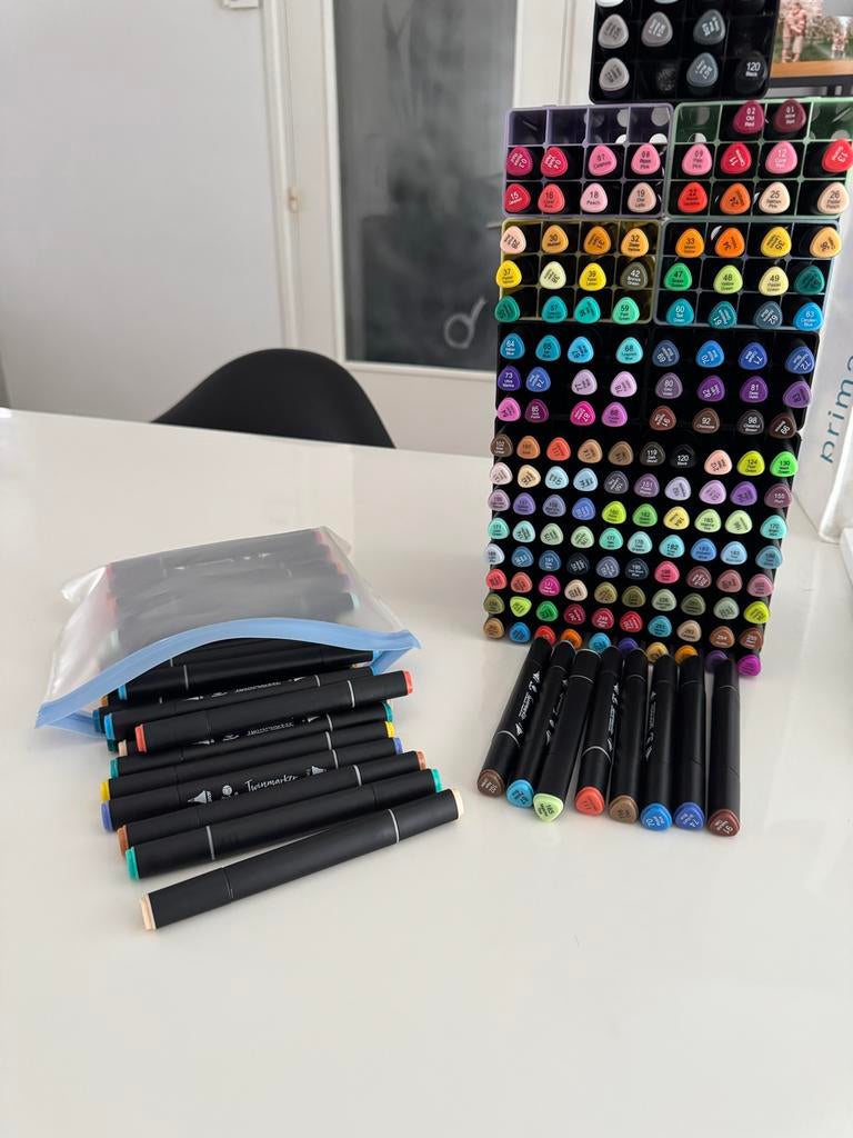 Decotime alcohol markers, Ophalen, Gebruikt, Potlood of Stift