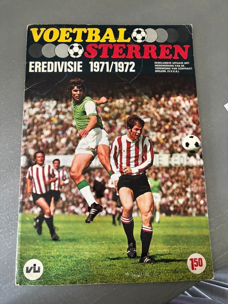 Vanderhout Voetbalsterren 1971/1972, Ophalen of Verzenden, Gebruikt, Poster, Plaatje of Sticker