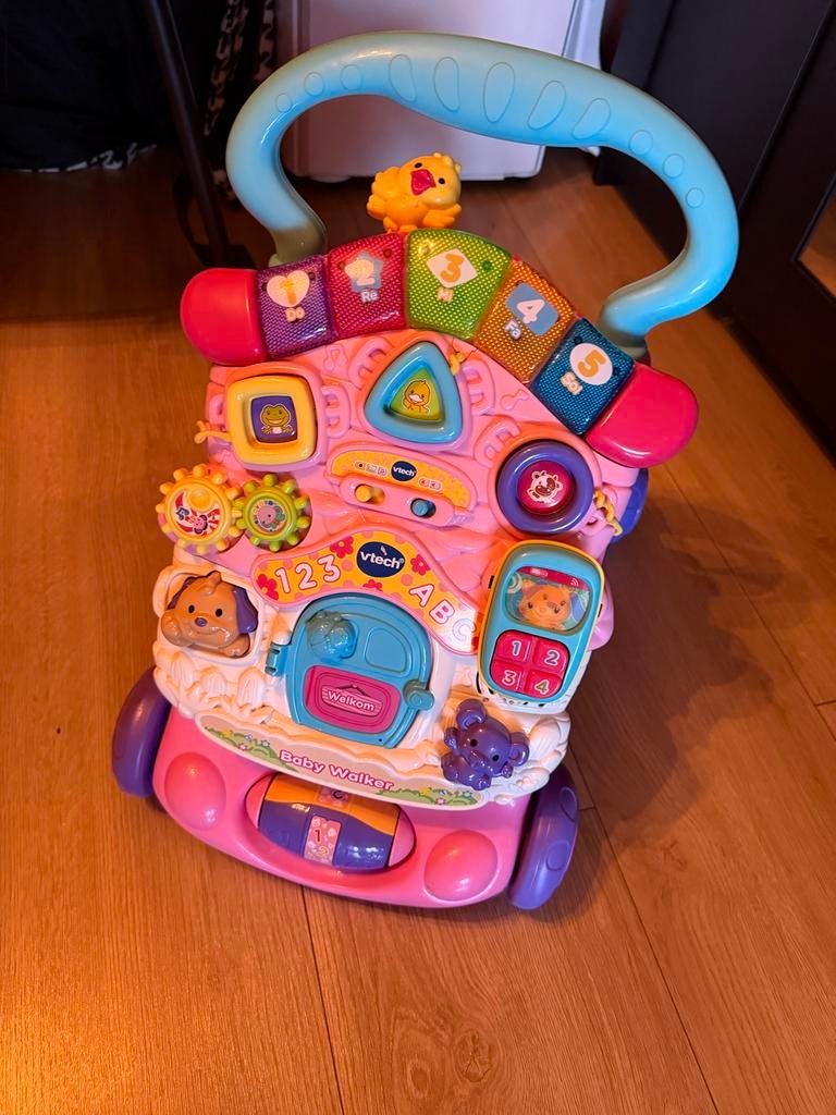 VTech Baby Walker Roze - Interactieve Loopwagen, Ophalen, Gebruikt, Overige typen, Met licht