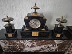 Frans klokkenstel pendule incl 2 vazen, Antiek en Kunst, Ophalen