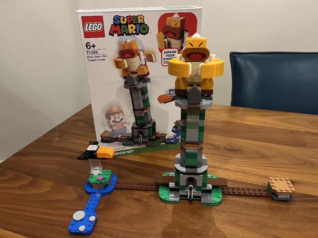 Lego Mario 71388 Eindbaasgevecht op de Sumo Bro-toren, Kinderen en Baby's, Speelgoed | Duplo en Lego, Ophalen of Verzenden, Zo goed als nieuw
