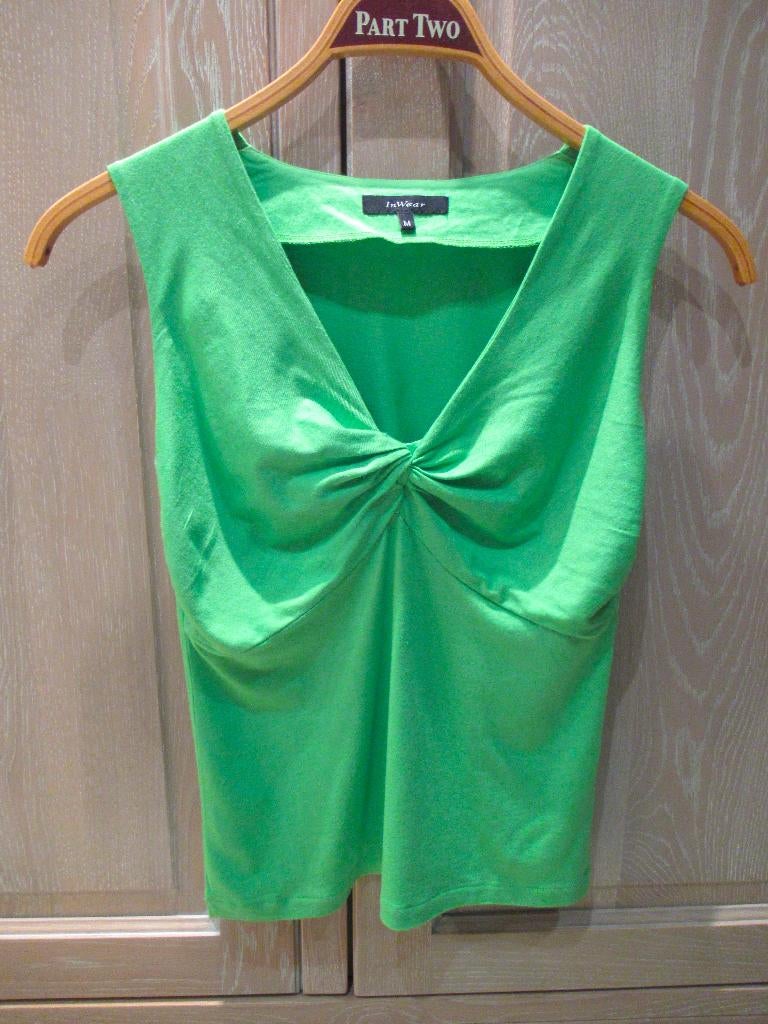 Nieuwe groene katoenen InWear top, mt M, Kleding | Dames, Tops, Maat 38/40 (M), Verzenden, Nieuw, Zonder mouw