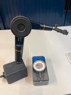 Hoogtemeter met magnetische voet en meetklok, Ophalen of Verzenden, Gebruikt, Overige meters