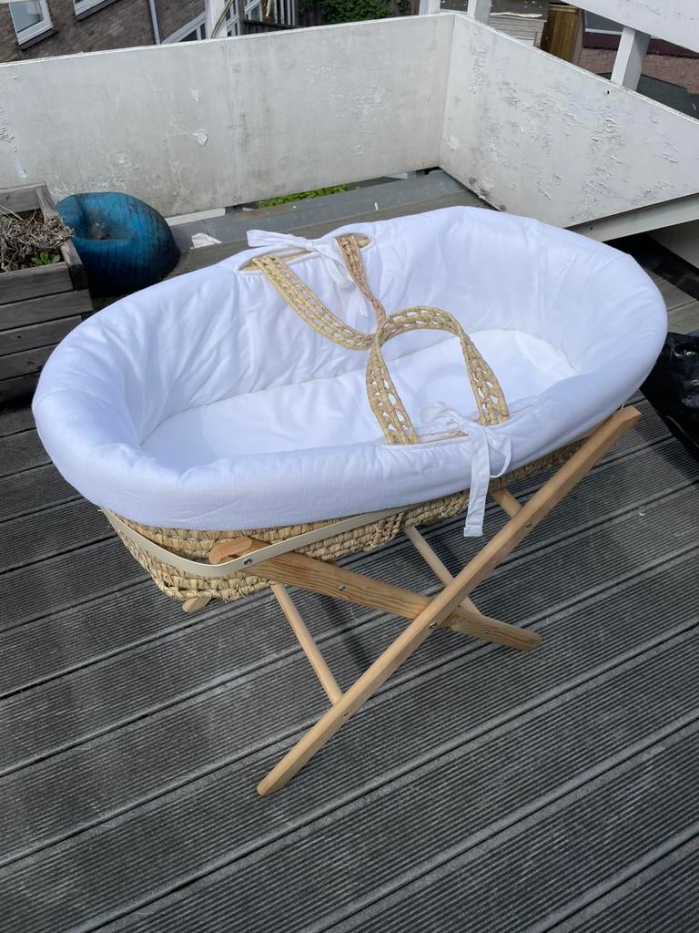 Moses wieg rieten mand, Ophalen, Gebruikt, Wieg