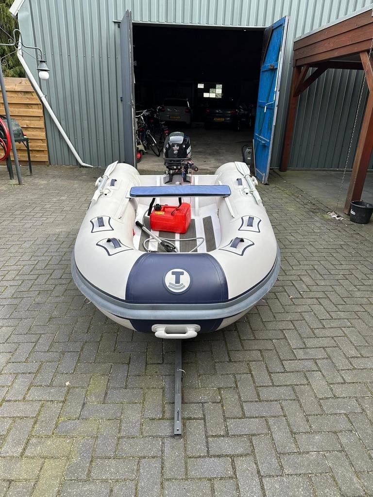 Talamex rib met 9.9pk Mercury motor., Watersport en Boten, Rubberboten, Benzine, Minder dan 70 pk, Overige materialen, Ophalen