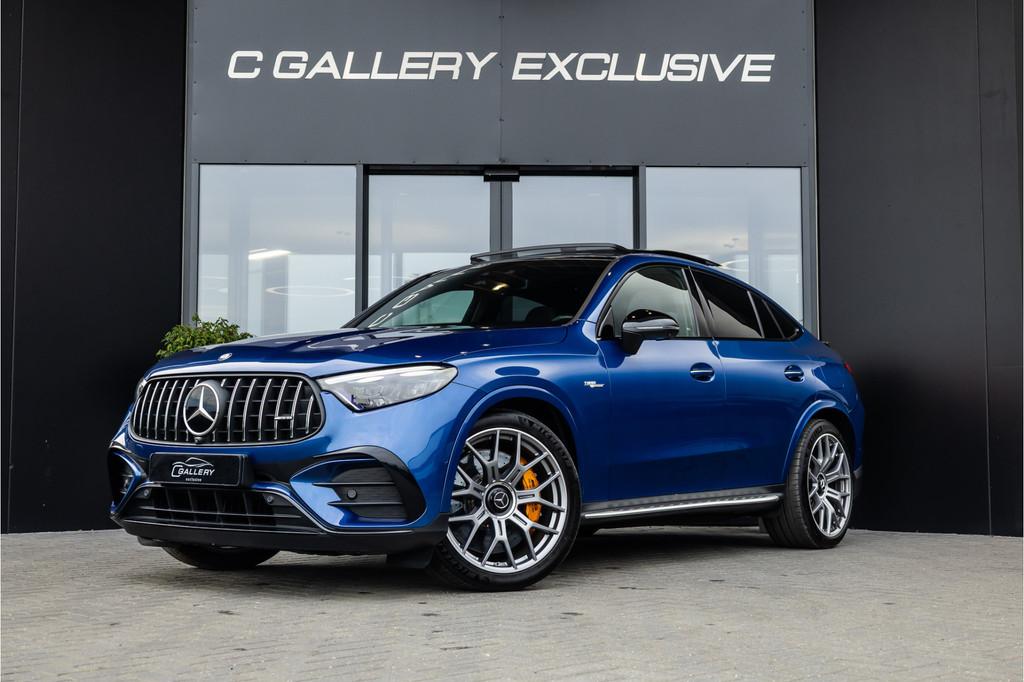 Mercedes-Benz GLC Coupé AMG GLC63 S E Performance Night Edi, Auto's, Mercedes-Benz, Gebruikt, Zwart, Blauw, Adaptive Cruise Control
