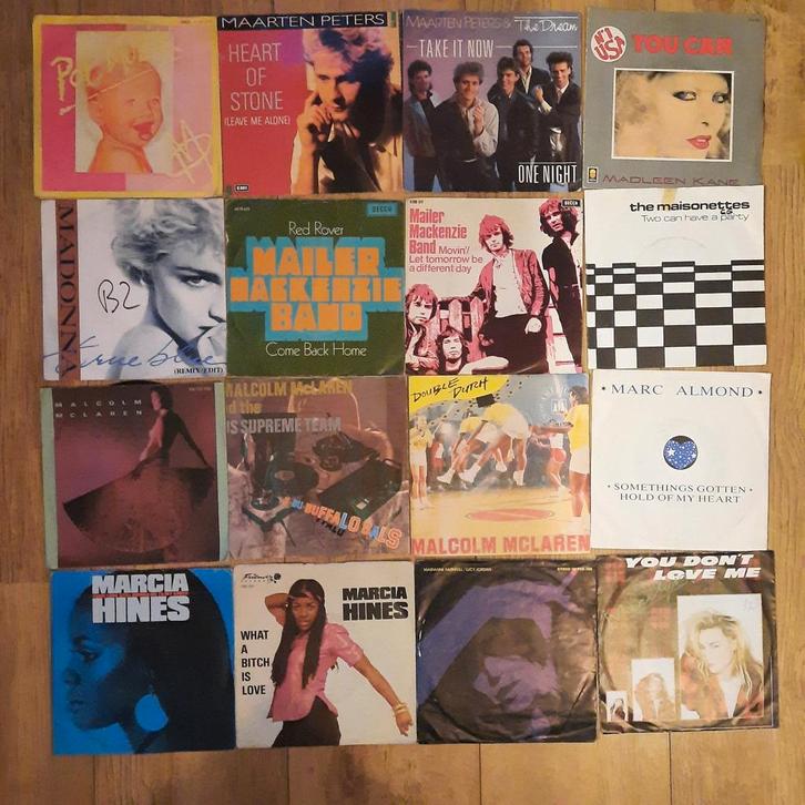 SINGLES 0,50 P/S LETTER M, Cd's en Dvd's, Vinyl Singles, Gebruikt, Pop, Ophalen of Verzenden