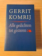 Gerrit Komrij - Alle gedichten tot gisteren, Ophalen of Verzenden, Zo goed als nieuw, Gerrit Komrij, Eén auteur
