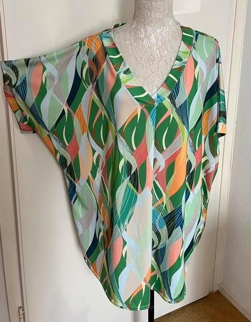 Top/tuniek maat 52, Ophalen of Verzenden, Zo goed als nieuw, Overige kleuren, Blouse of Tuniek