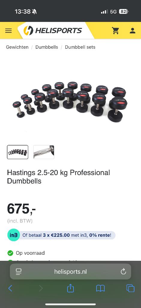 Dumbells en halterbank, Sport en Fitness, Fitnessmaterialen, Ophalen, Zo goed als nieuw, Benen, Fitnessbank