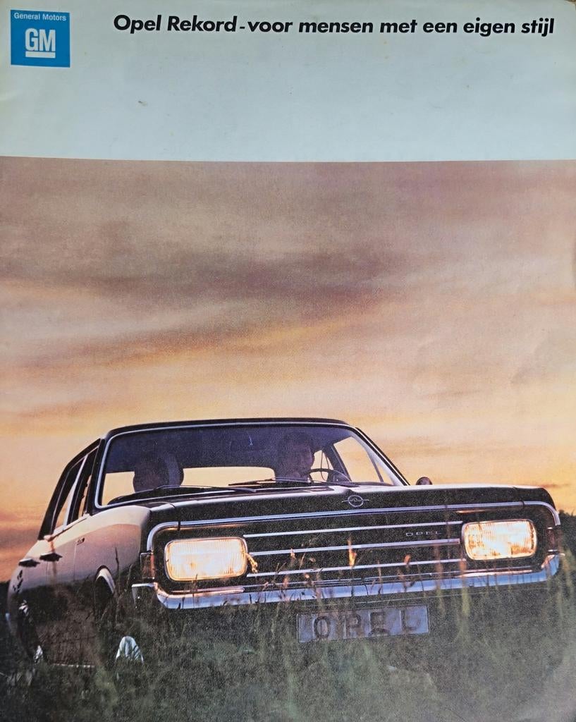 Brochure Opel Rekord, Ophalen of Verzenden, Opel
