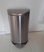 Metalen prullenbak Simplehuman, Huis en Inrichting, 40 liter of meer, Ophalen, 50 tot 75 cm