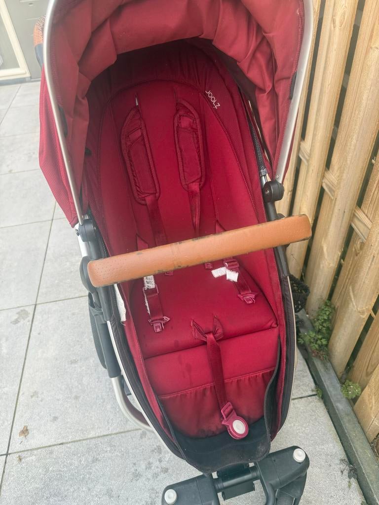 Joolz kinderwagen rood, Kinderen en Baby's, Kinderwagens en Combinaties, Gebruikt, Duowagen, Ophalen of Verzenden, Kinderwagen
