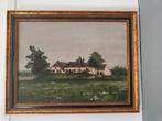 Prachtig schilderij van boerderij "De Pol" in de Ooijpolder., Ophalen of Verzenden