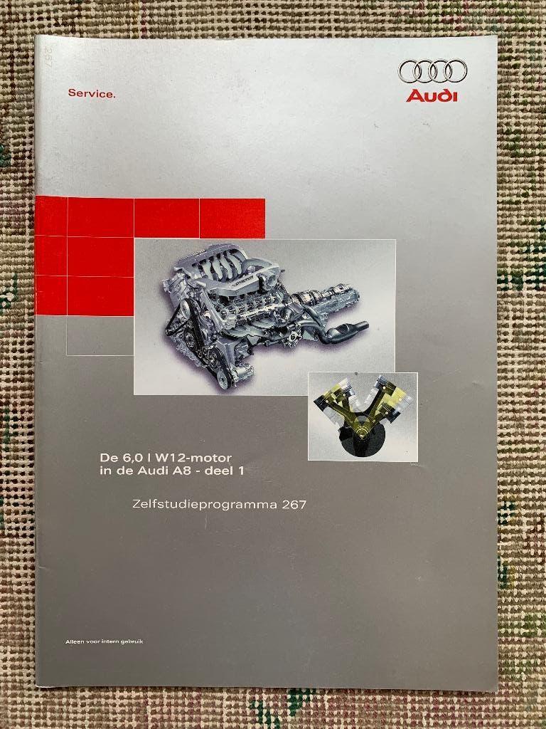 Intern zelfstudieprogramma Audi A8 6.0 l W12 motor 2001 nr.1, Ophalen of Verzenden, Zo goed als nieuw, Audi, Audi