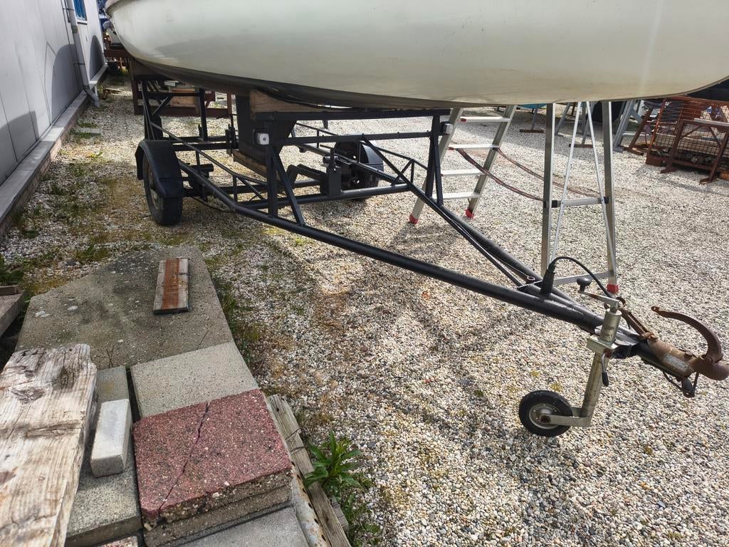 Kielboottrailer voor 16m2 of andere open zeilboot, Ophalen, Kielboottrailer