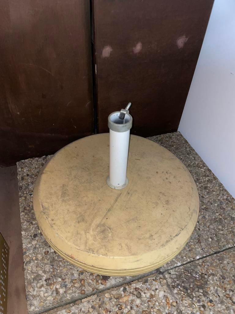 Ronde parasolvoet van beton - Ø 60cm, Ophalen, Gebruikt, Minder dan 1 meter, Parasolvoet