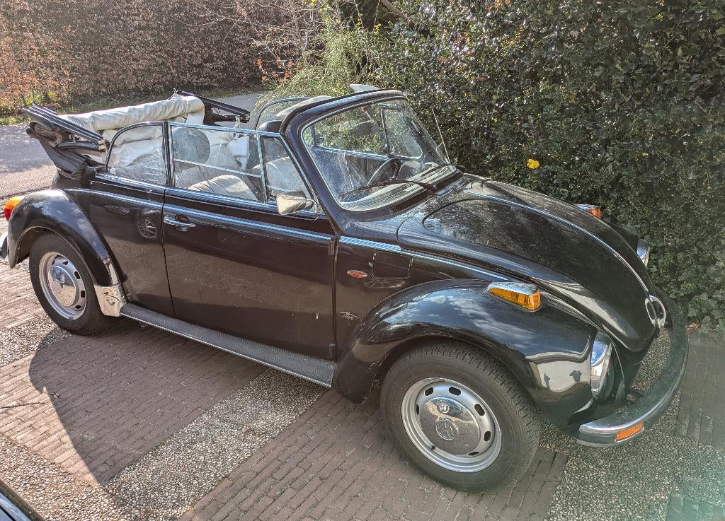 Volkswagen Kever Karmann Cabrio 1303 1978 Zwart origineel, Stof, Overige modellen, 4 cilinders, Cabriolet