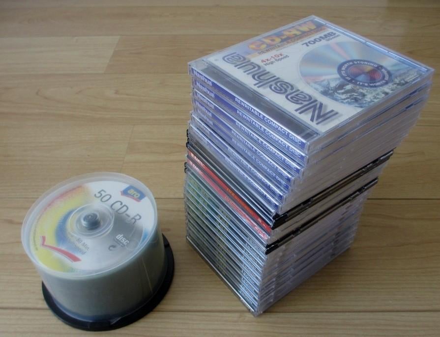 Partij lege (her)schrijfbare CD's, Ophalen of Verzenden, Zo goed als nieuw