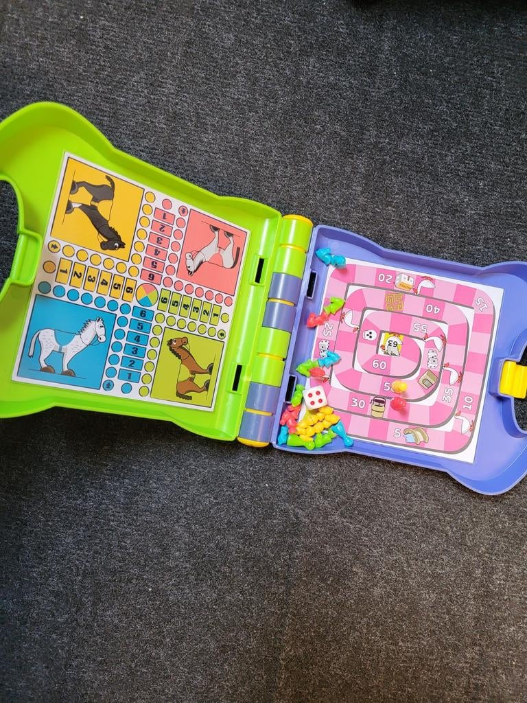 Reisspel mens erger je niet en ganzenbord, Ophalen of Verzenden, Zo goed als nieuw, Reisspel