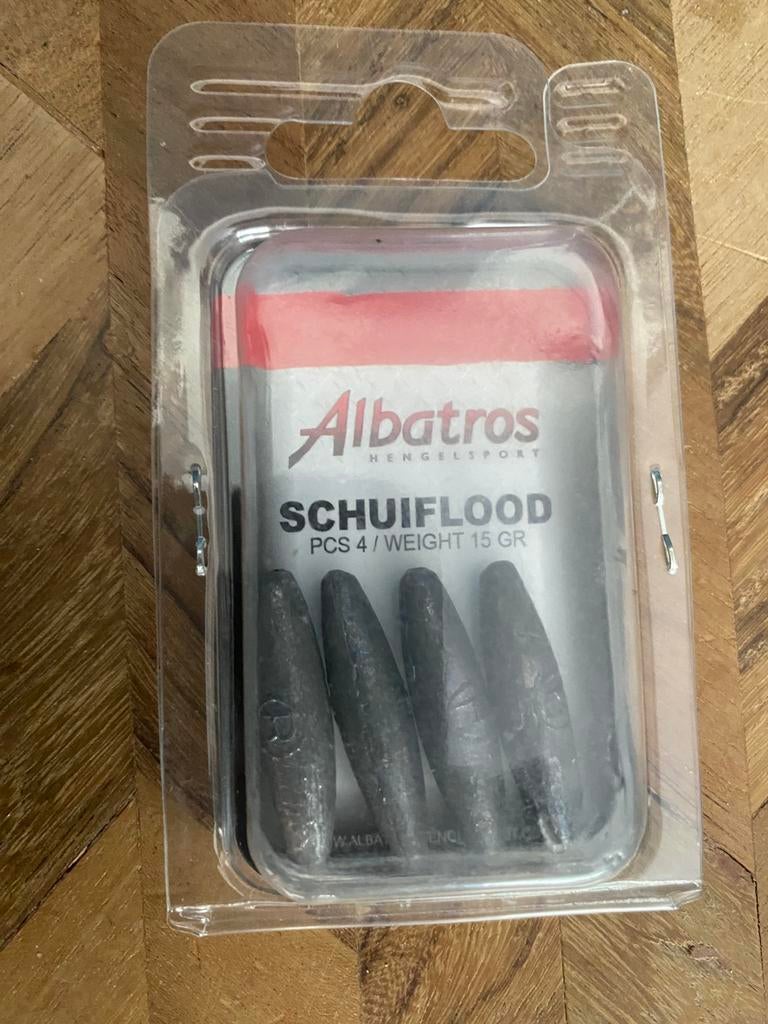 Albatros Schuiflood 15gr 4 stuks, Watersport en Boten, Hengelsport | Witvissen, D, Overige typen, Nieuw, Ophalen of Verzenden