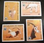 Niger, WWF serie Oryx en Addax, Verzenden, Postfris, Dier of Natuur