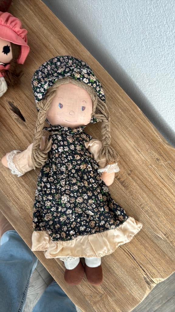 Vintage Holly Hobbie pop jaren 70 – originele stoffen pop, Verzamelen, Ophalen of Verzenden, Zo goed als nieuw, Poppenhuis