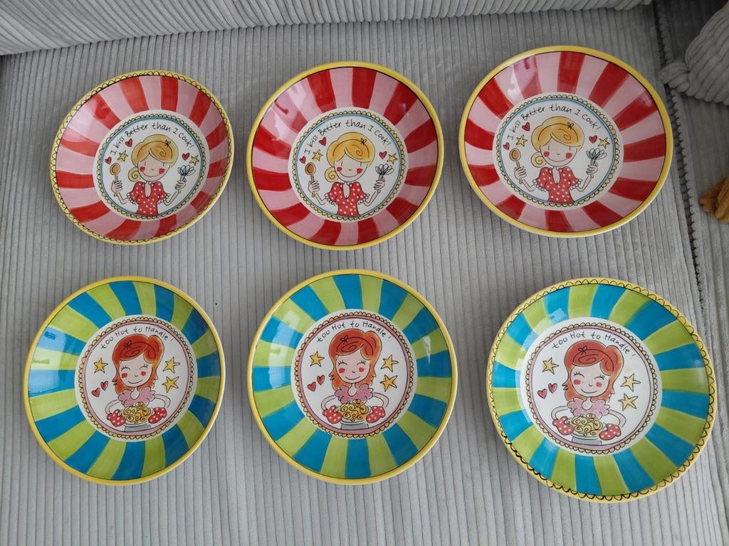 Blond Amsterdam Pasta Borden 6x, Huis en Inrichting, Keuken | Servies, Ophalen, Blond Amsterdam, Zo goed als nieuw, Bord(en)