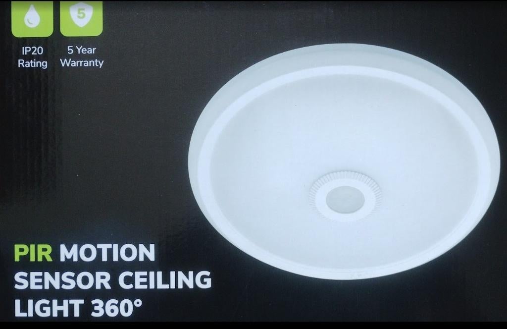 plafondlamp met sensor, Ophalen, Nieuw, Kunststof