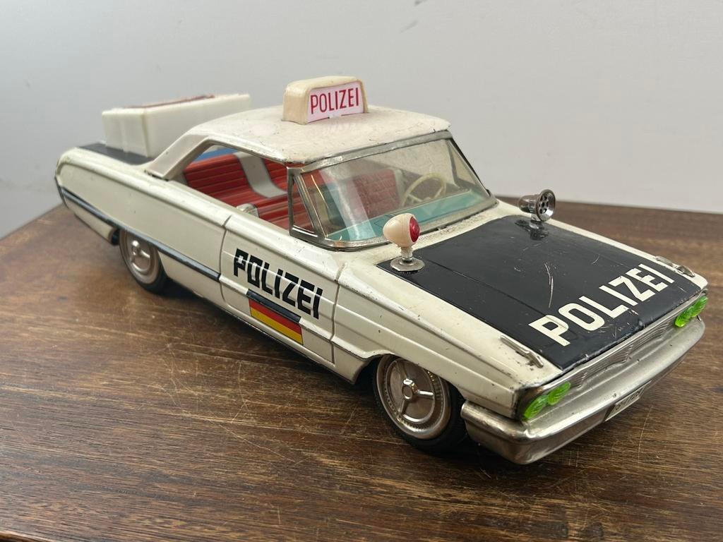 Ichiko 1962 Ford Galaxie Duitse Politieauto made in Japan, Ophalen of Verzenden