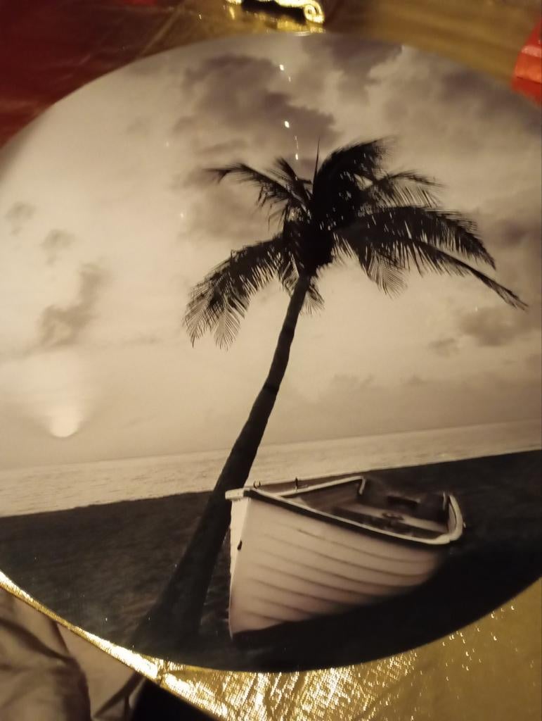 GLAS SCHILDERIJ 50 cm NU 15€ ZIE FOTO,S, Huis en Inrichting, Woonaccessoires | Wanddecoraties, Ophalen of Verzenden