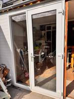 Kunststof deur met dubbel glas, Ophalen, Kunststof, Gebruikt, Buitendeur