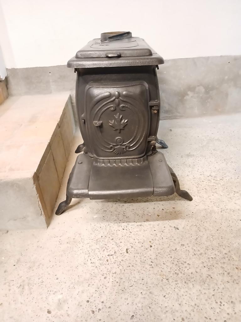 houtkachel gietijzer, Ophalen, Gebruikt, Hout, Houtkachel