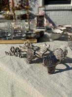 Mooie set Vintage Servetringen India Strik, Bloemen & Fruit, Ophalen of Verzenden