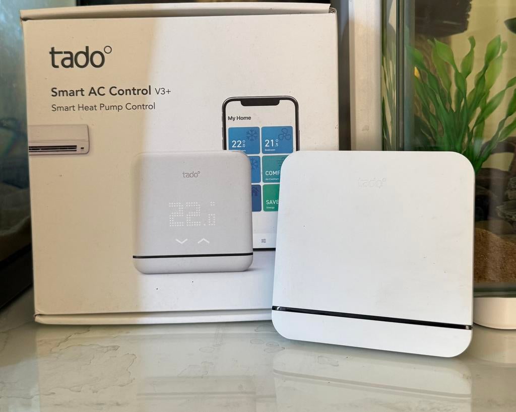 Tado Slimme Aircobediening V3+, Ophalen, 3 snelheden of meer, Zo goed als nieuw, Afstandsbediening