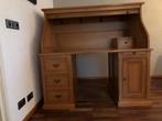 Eikenhouten kast/ bureau met rolluik, Ophalen, Gebruikt, Bureau