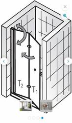 douche draaivouwdeur, Ophalen, Nieuw, Glas, Douche