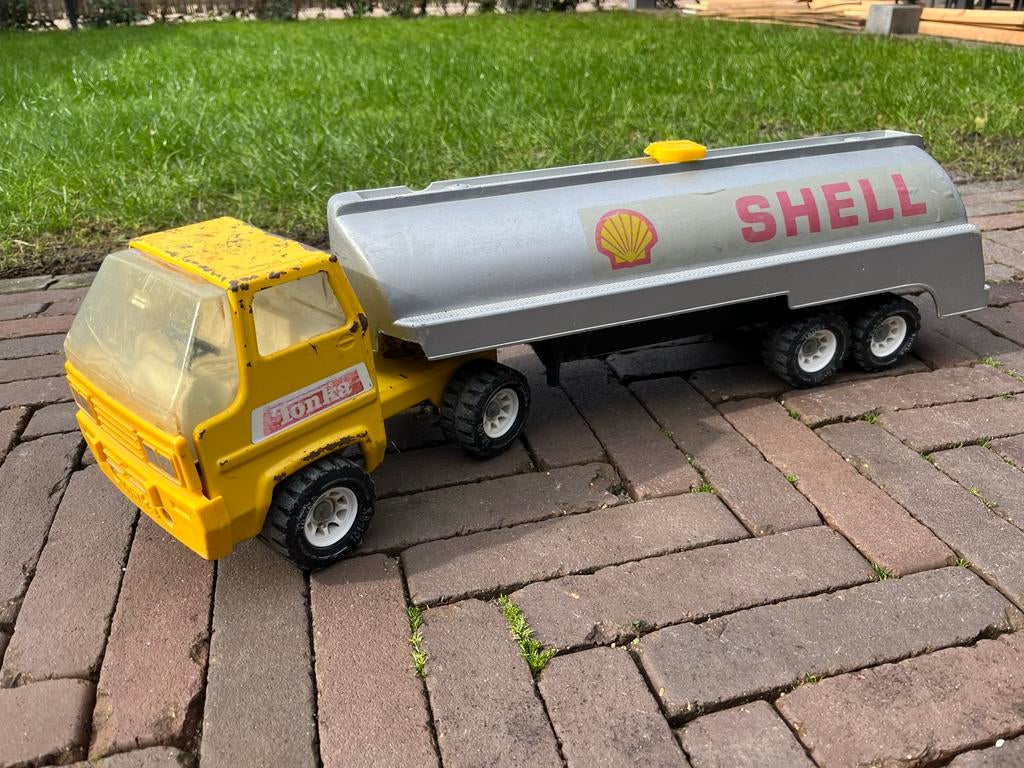 Vintage Tonka Shell Tankwagen - Speelgoedtruck, Ophalen, Gebruikt