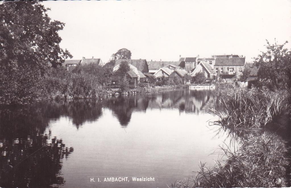 H. I. Ambacht.  Waalzicht. (1965), Verzenden, 1960 tot 1980, Gelopen, Zuid-Holland